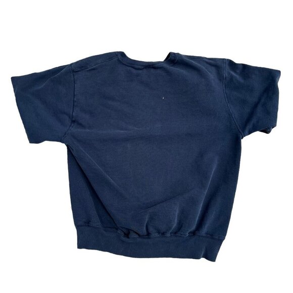 y2k Champion Sweatshirt Navy Pullover Embroidered Logo Men's Size XL Heavyweight - Picture 2 of 10